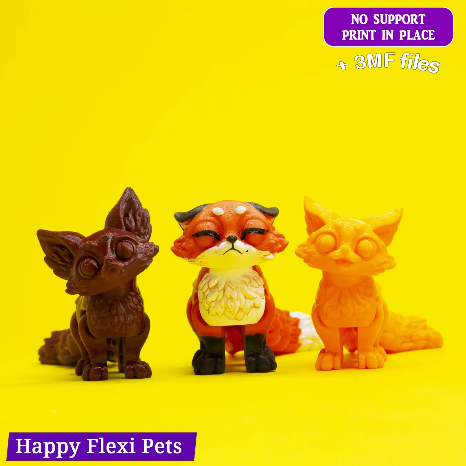 Шарнирная гибкая игрушка "Детеныш лисы" от Happy Flexi pets