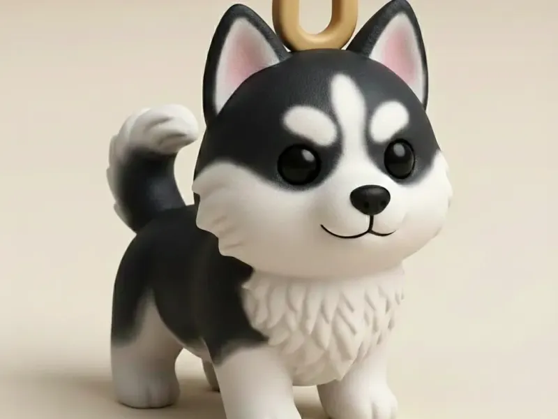 Siberian Husky, cute and love collectible 