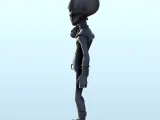 Alien soldier with laser gun (1) (+ pre-supported version &-4
