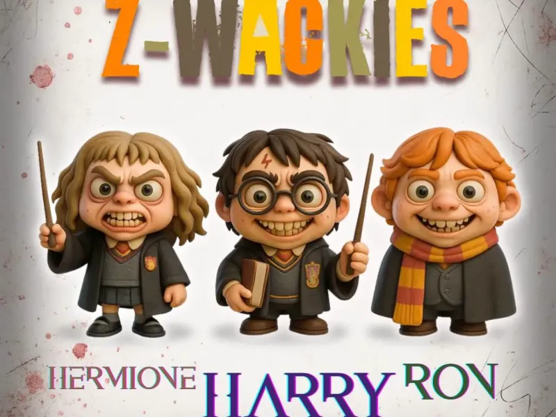 Z-WACKIES HARRY, RON AND HERMIONE