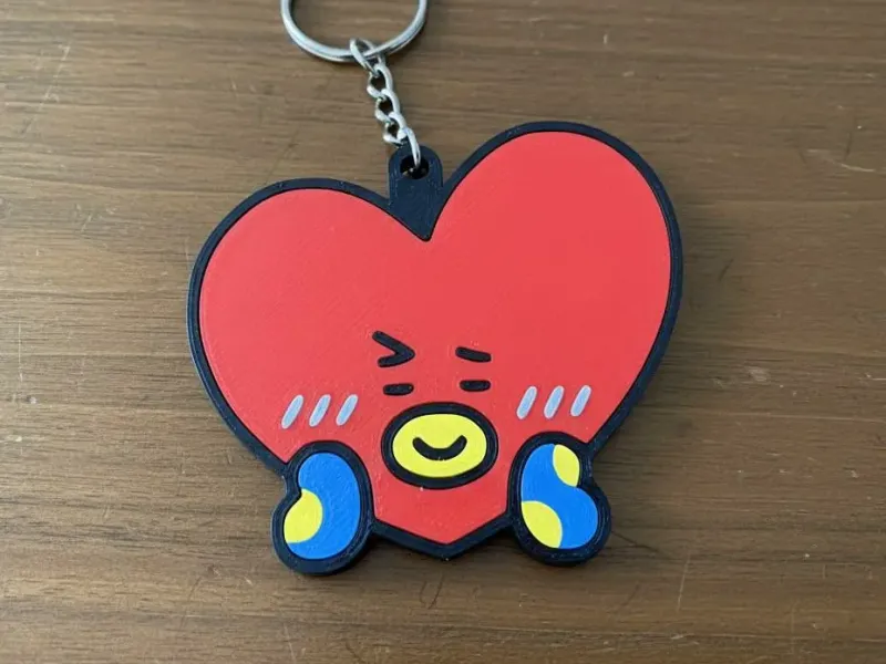 Keychain BT21 - Tata 4 - stl/3mf