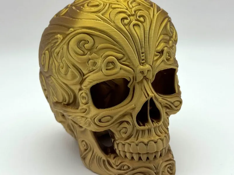 Carved Skull Ornament