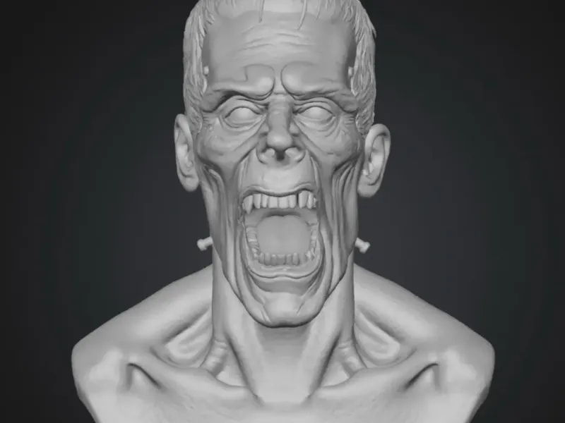 Agonizing Frankenstein Monster