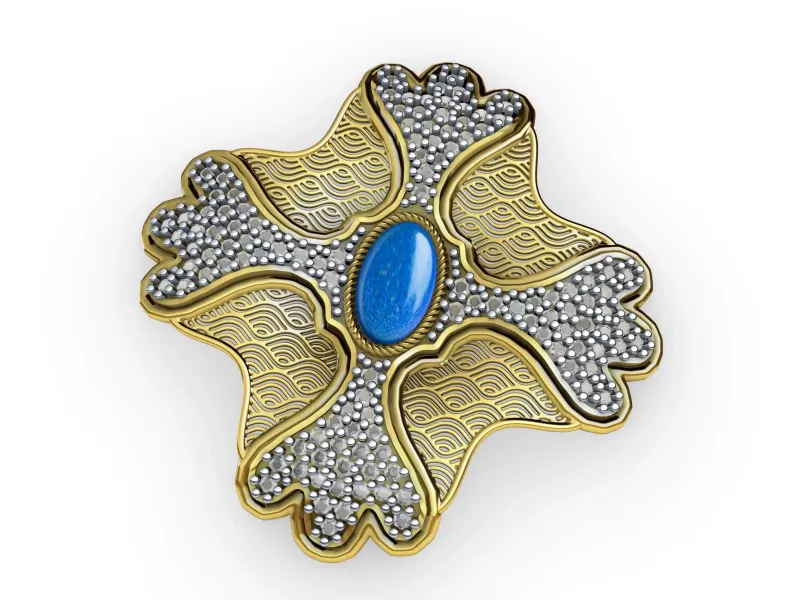 Flowy Floral Pendant