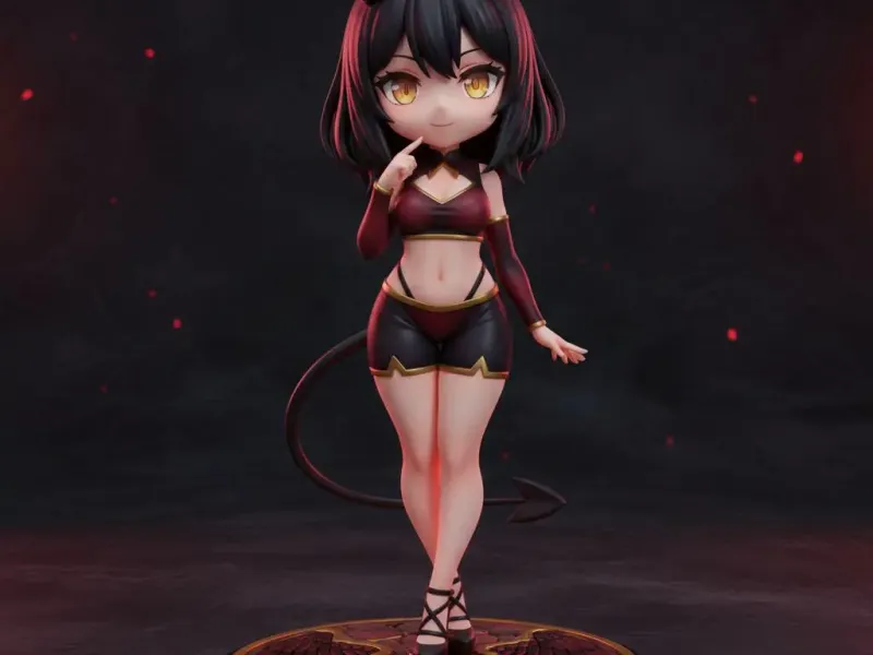 Vexa Nightthorn – Chibi Demon Temptress