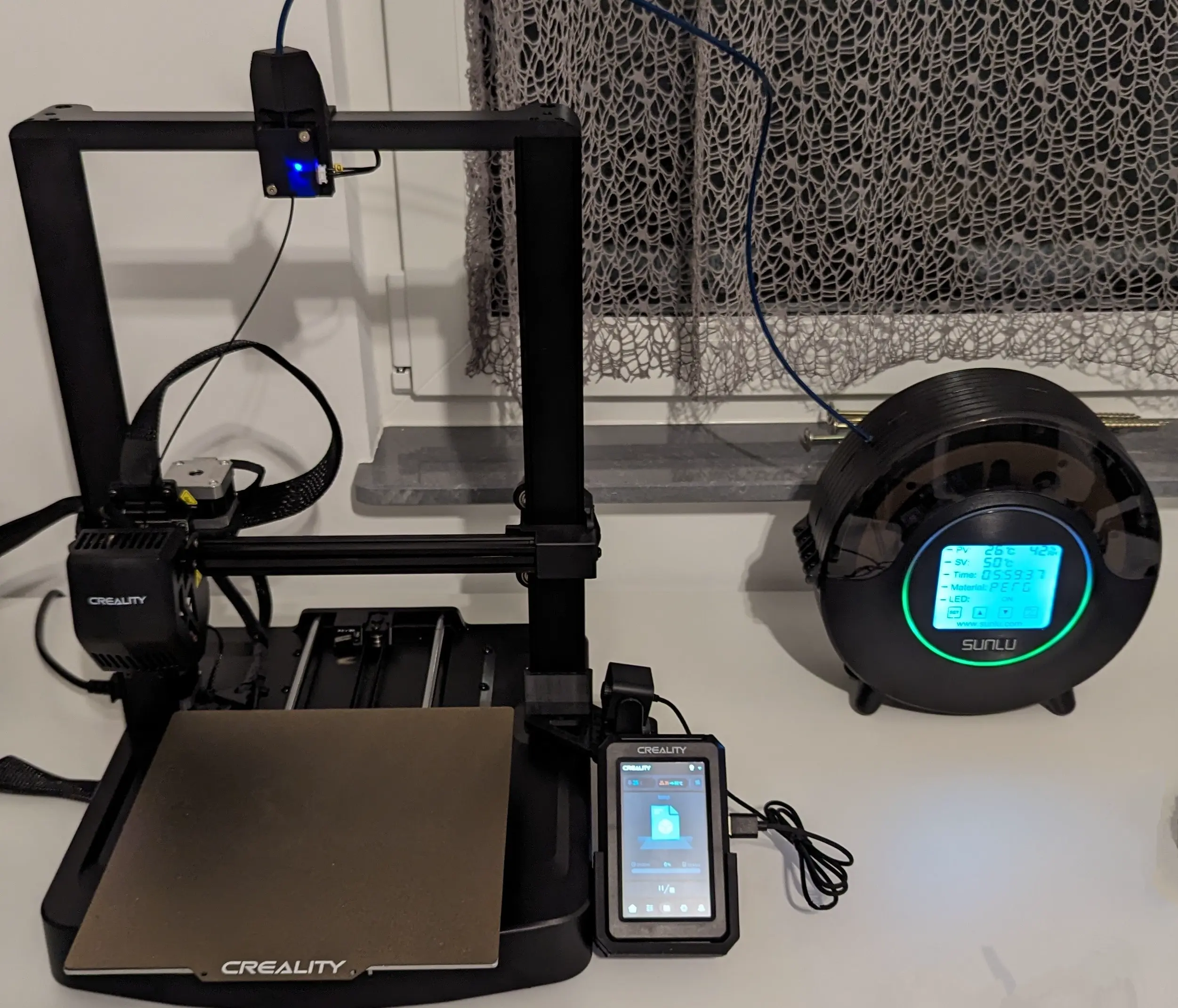 Creality Ender 3 V3 SE/KE Guía de filamento + sensor de desviación