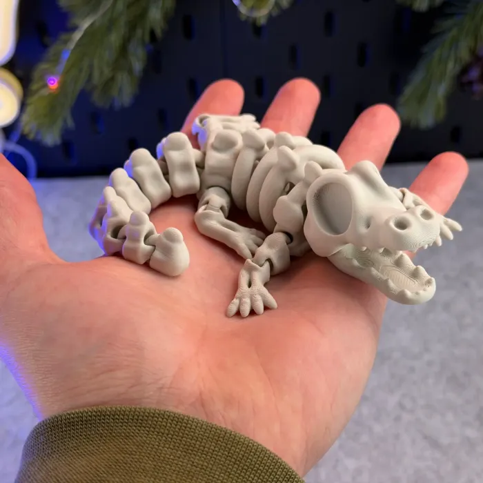Articulated Skeleton Crocodile - Toys - PLA - 3D printed product - фото 5