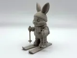 Skiing Easter Bunny-3