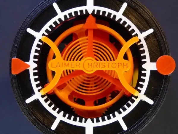 3D-printed Watch with Tourbillon
