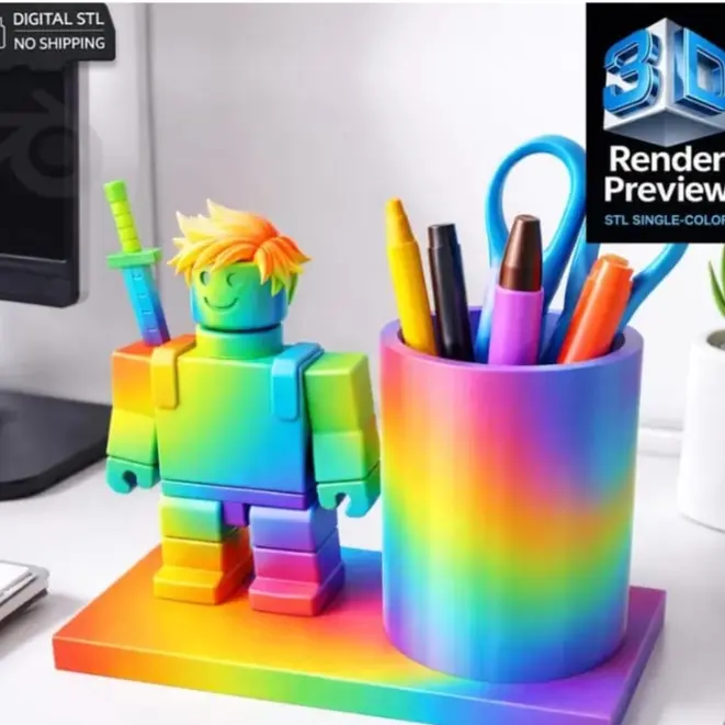 Cute Desk Organizer STL