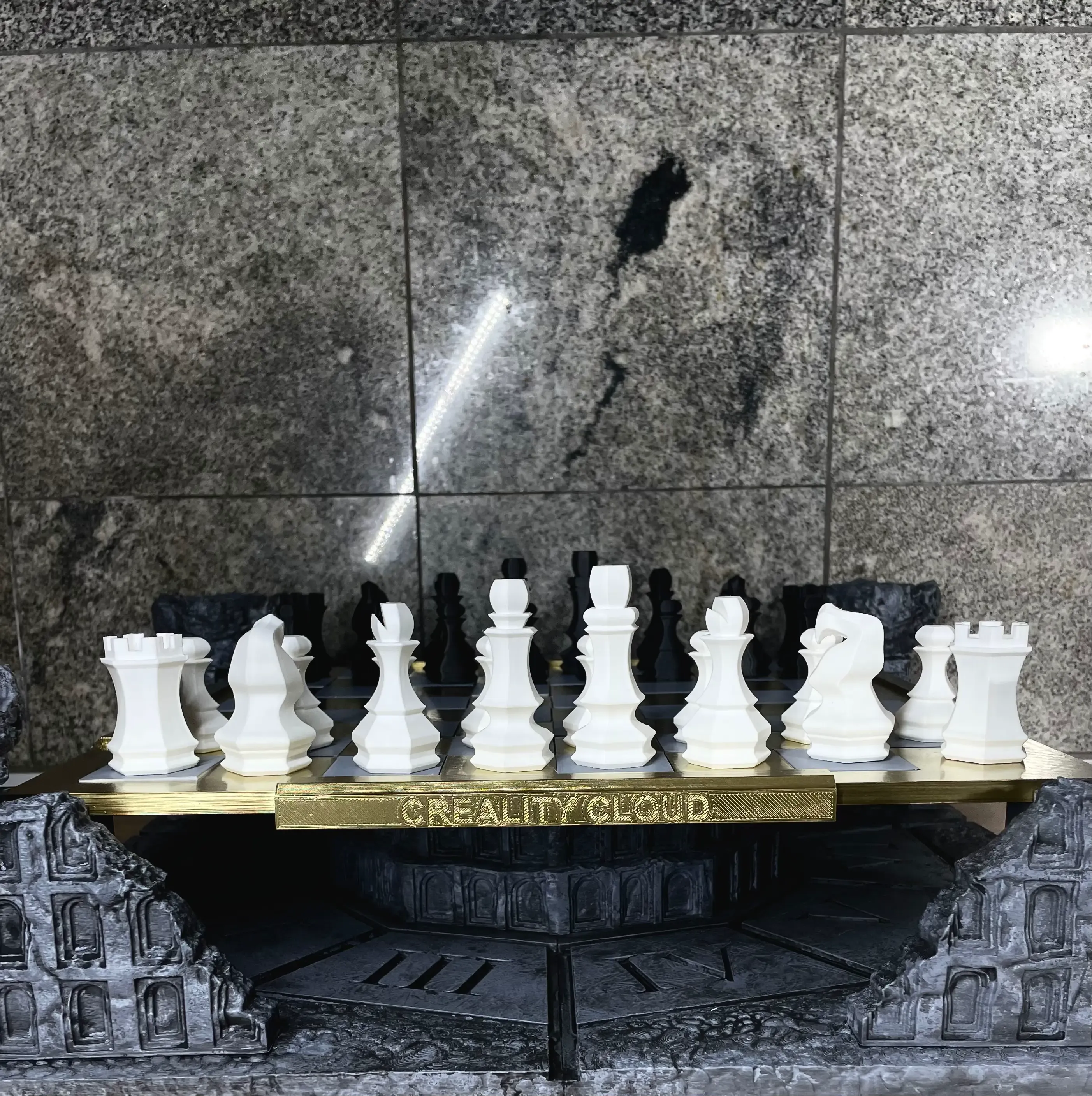King of the Crumbling Castle - Chess Set
