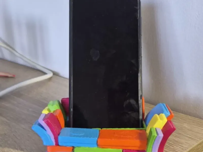 Suporte para telefone estilo poltrona multicolorido