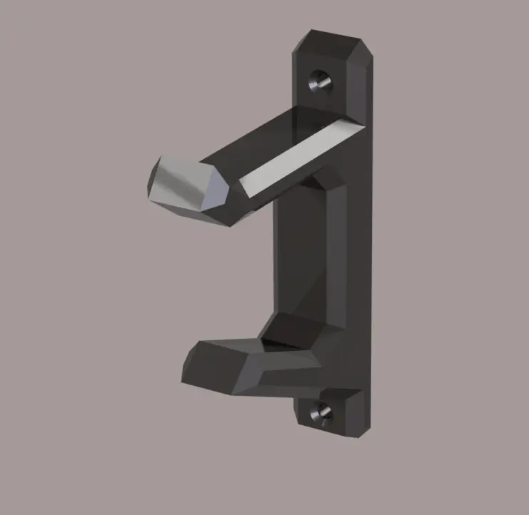 Wall mounted headphone holder