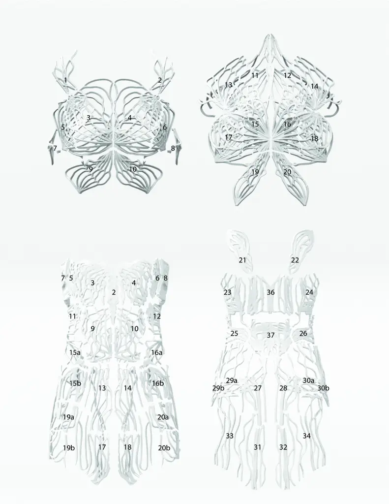 Verlan Kleid von New Skins mit Francis Bitonti Studio