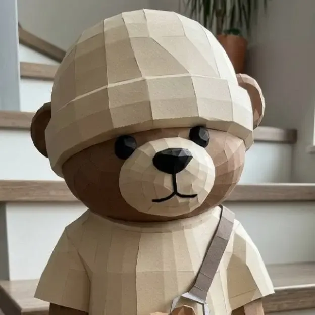 Osito Urbano papelcraft 