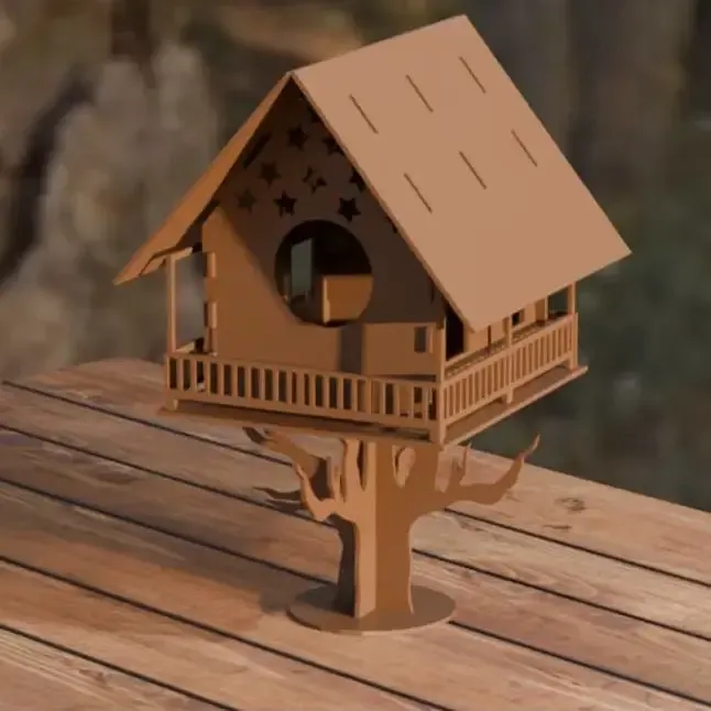 Snap-Fit Birdhouse — Modular 3D-Printed Bird Box (Tool-Free