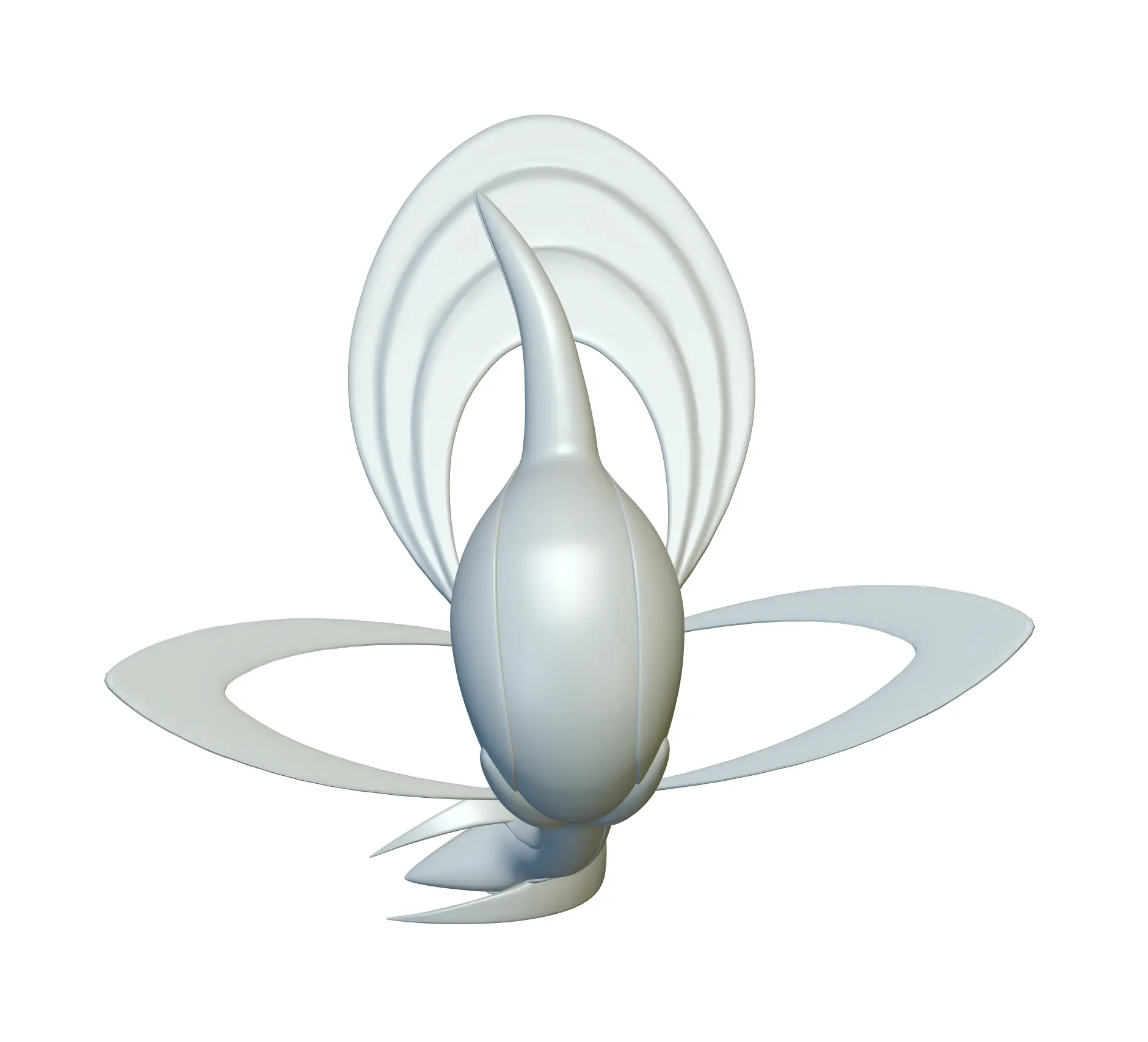 Pokemon Cresselia #488 - Ready for 3D Printing!
