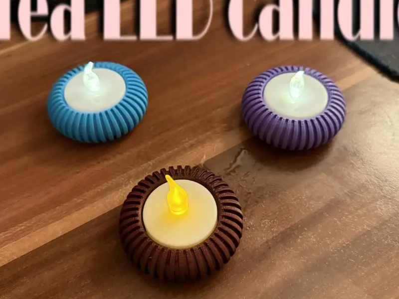 Romantic LED tea light candle holder, floating