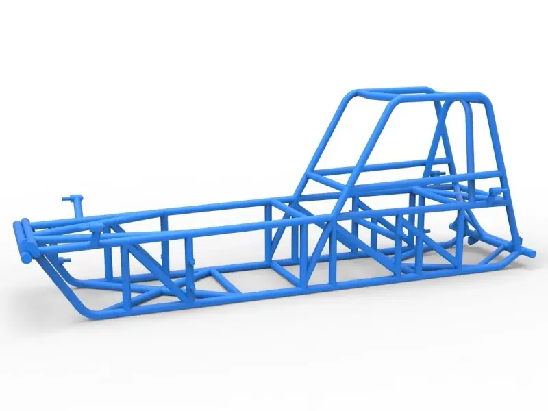 Frame of Vintage Dirt Modified stock car V2 Scale 1:25