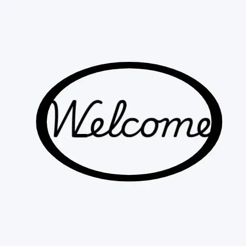 Schild "Welcome"