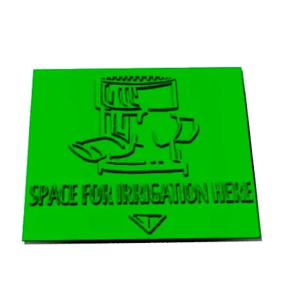 IRRIGATION POINT 3D SIGN