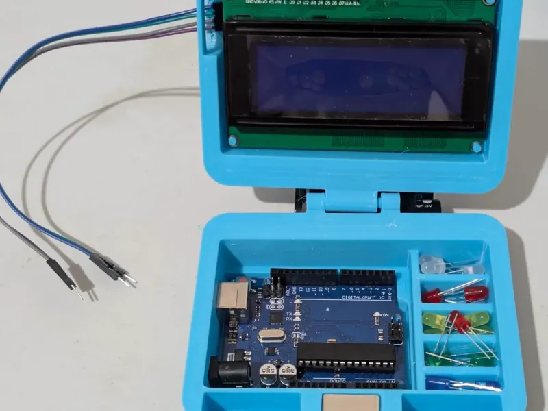 arduino Uno case with LCD20x4 and I2C