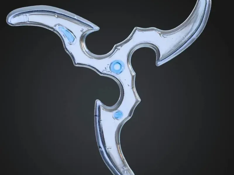 Tri-Klingen-Kunai-Bumerang/Frisbee