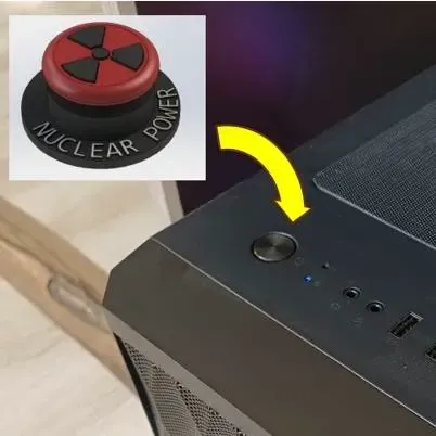 Coperchio per il pulsante di accensione del computer