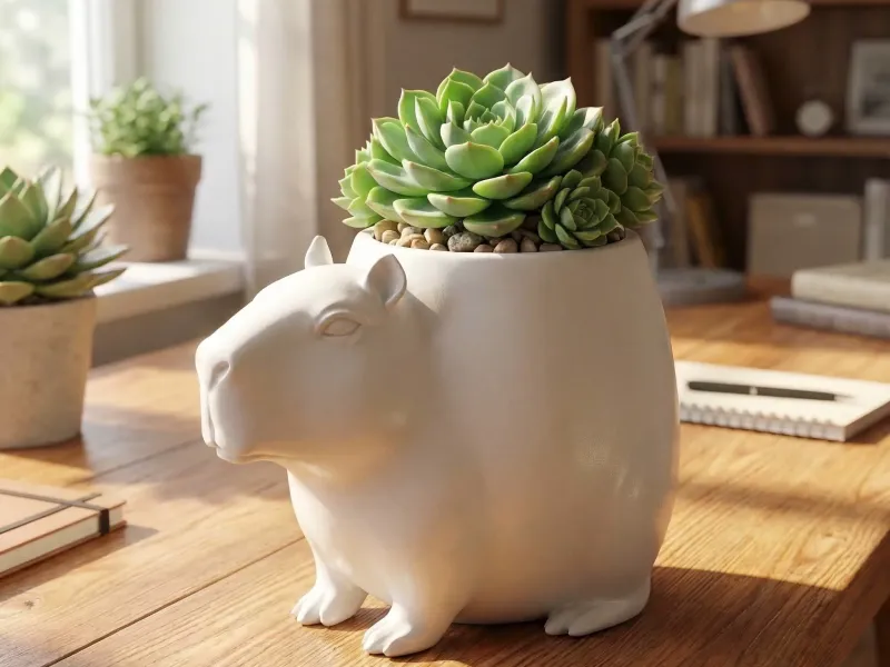 Cute Capybara Succulent Planter Pot