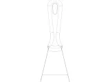 Plastic Hand Scraper with Hanging Hole-7