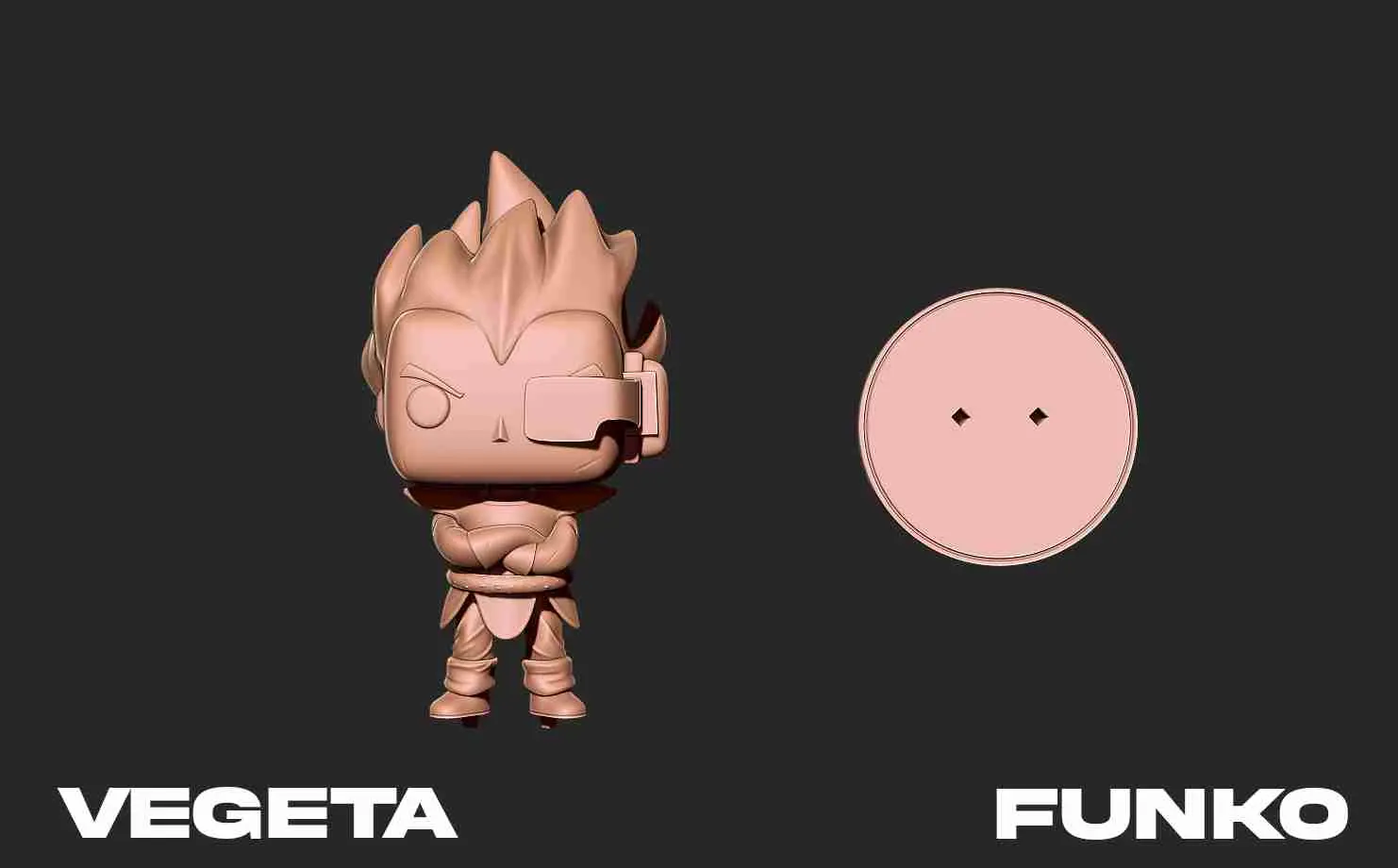 Vegeta funko Character 3D print model