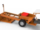 Garden Tractor pulling sled Scale 1:25-7