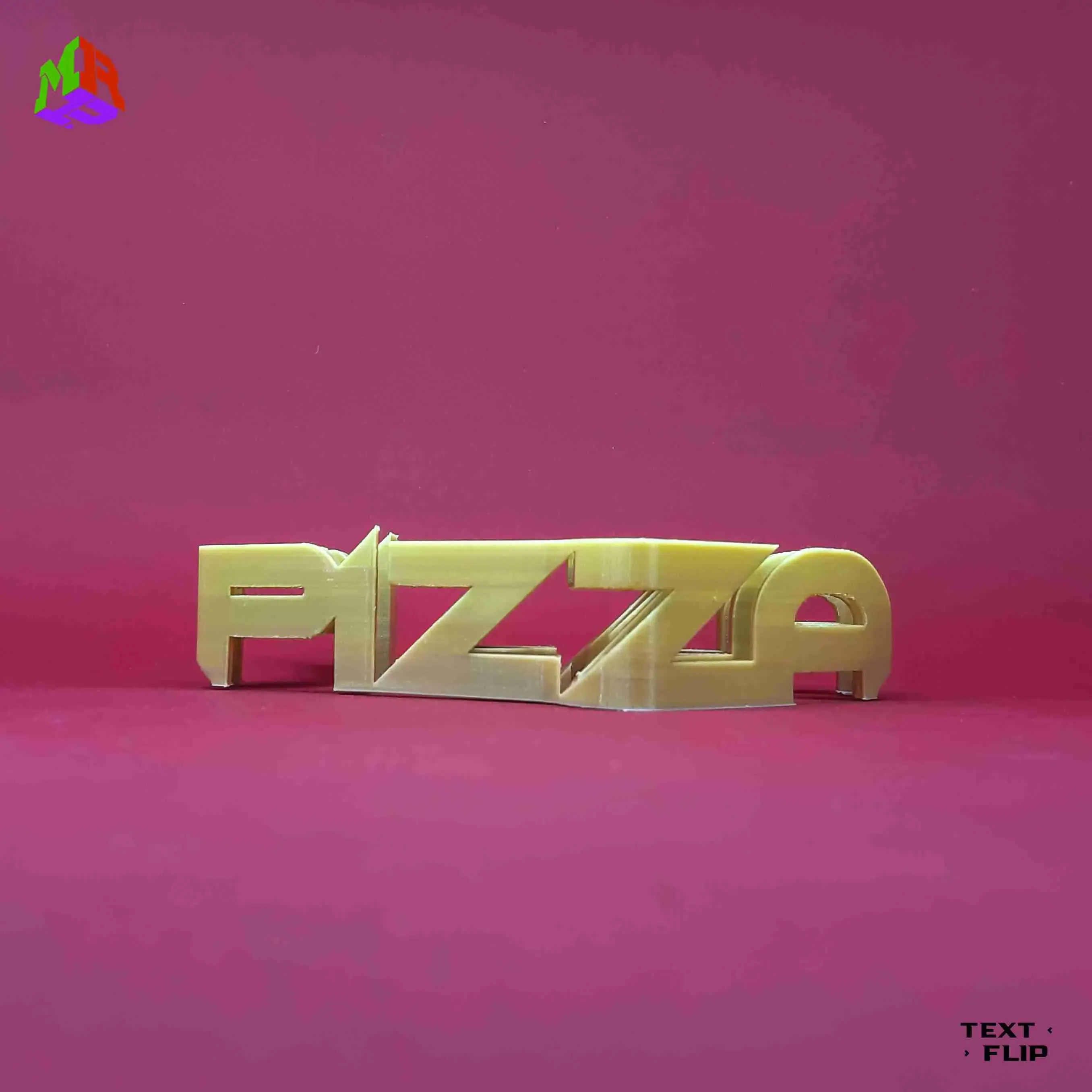 Text Flip - Pizza