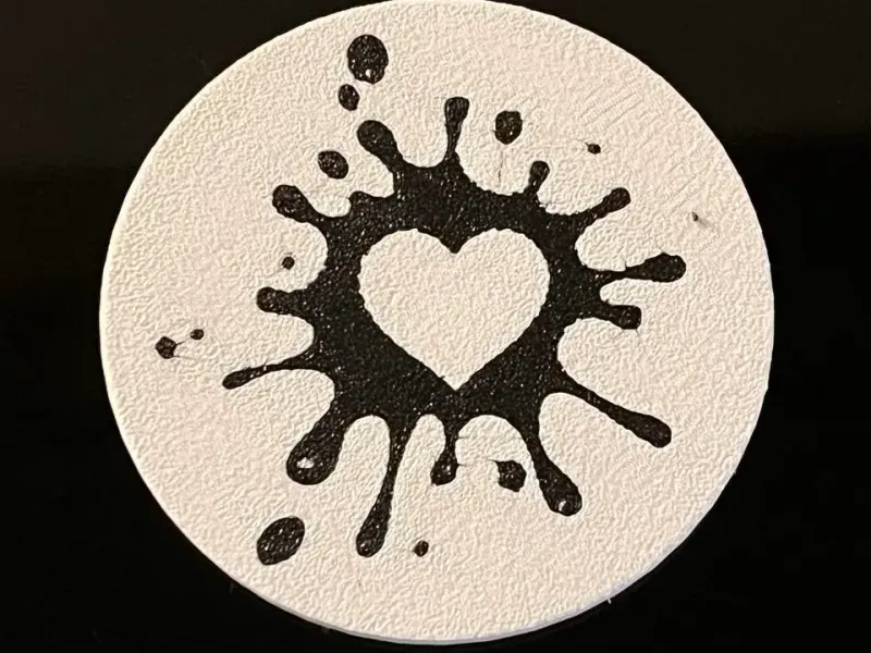 Sottobicchiere Schizzo a Cuore