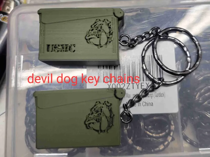 USMC w/Devil Dog Key chain