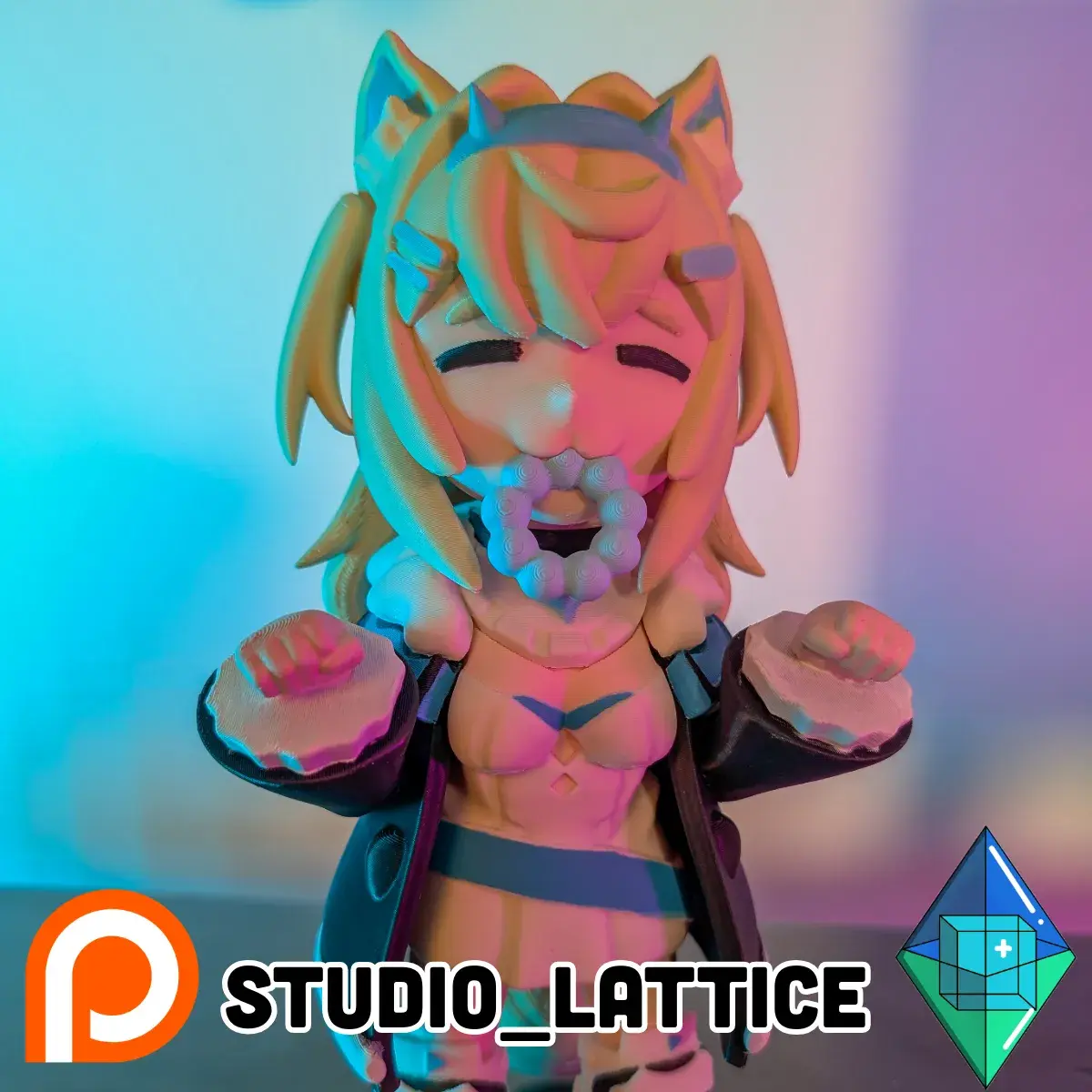 Fuwawa Abyssgard Fuwamoco Hololive 3D Print Multicolor File