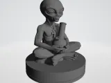 Chill Alien Herb Grinder - 2 - Part Magnetic - MellowVerse-3