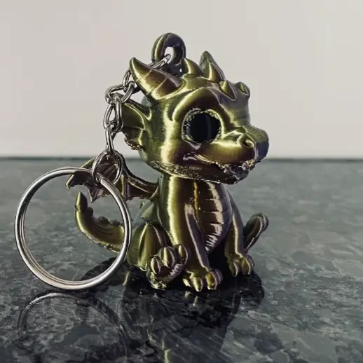 Cute Baby Dragon Keychain