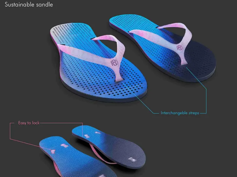 FlipFlopR3D - Uma sandália sustentável impressa em 3D