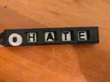Love/Hate keyring -interchangeable words-2