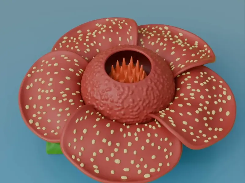 Rafflesia arnoldii Miniature 3D Model