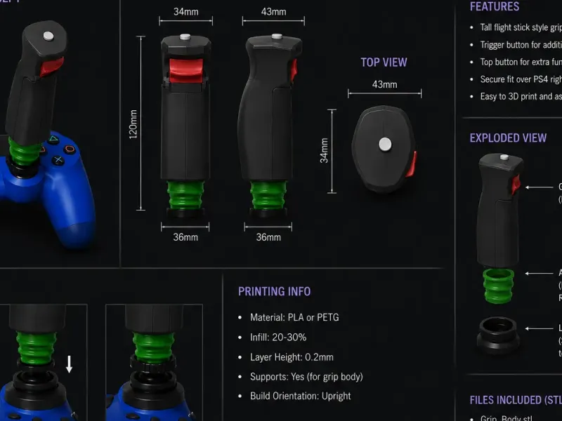 PS4 Flight Stick Extension