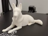 Figura Perro Pastor Alemán Tumbado-1