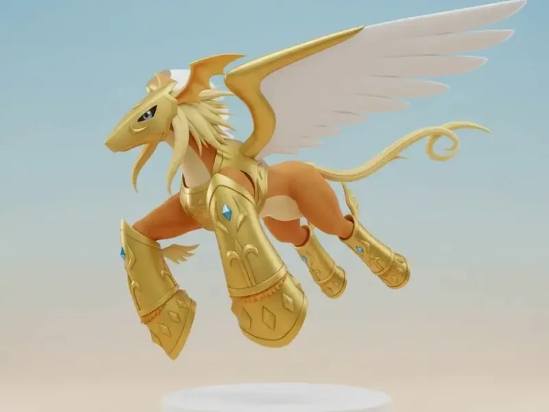 Pegasmon Digimon Creature Model
