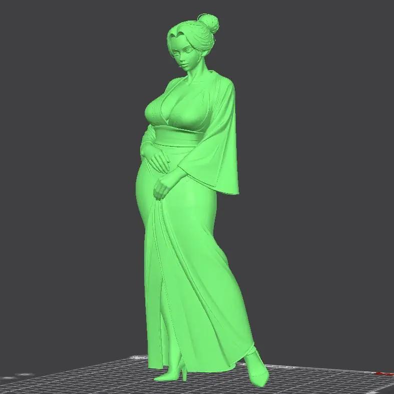 girl in a dress, kimono