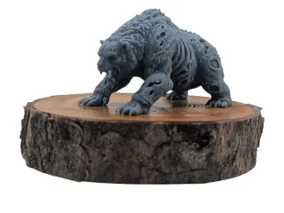DnD TTRPG Zombie Bear Miniature