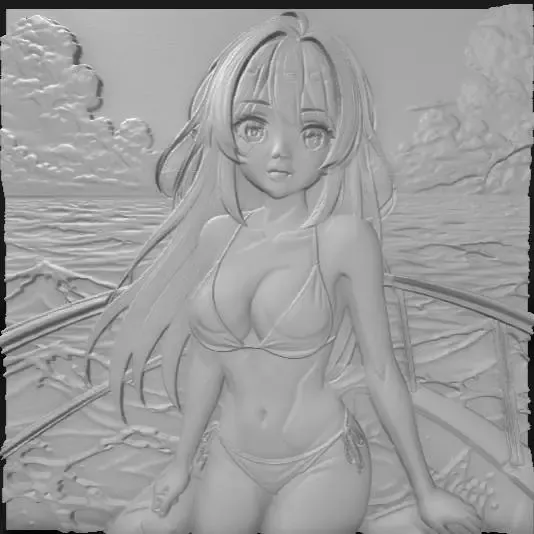 sexy japanese anime at sea