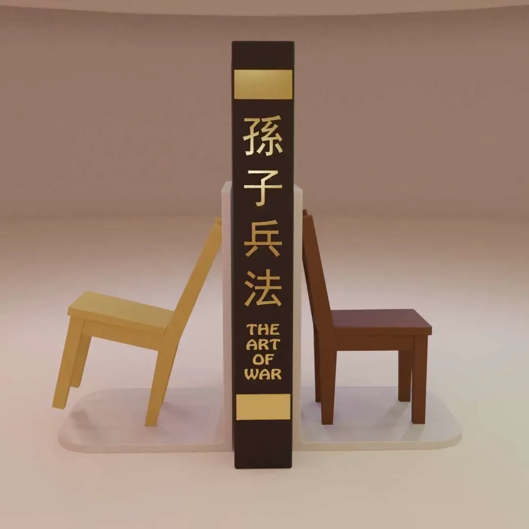 Wooden Chair Bookend
