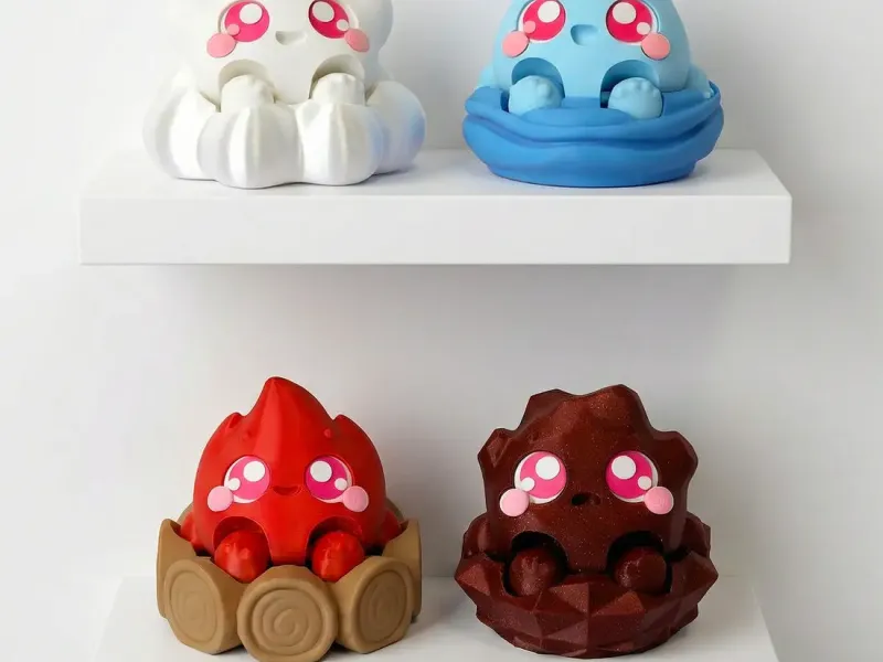 puffy puff elements clickers 