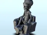 Alien scientist with cranial antennas and high-tech chair (2-0